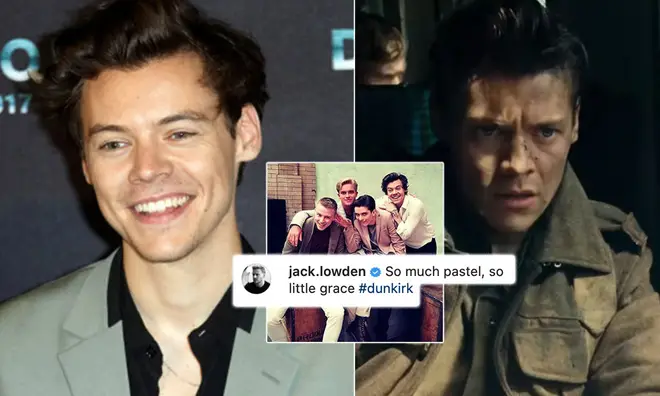 The snap shared by Jack Lowden showed him and Harry Styles in 2017.