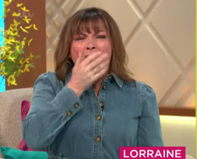 Lorraine Kelly was spotted yawning during her interview with KSI.