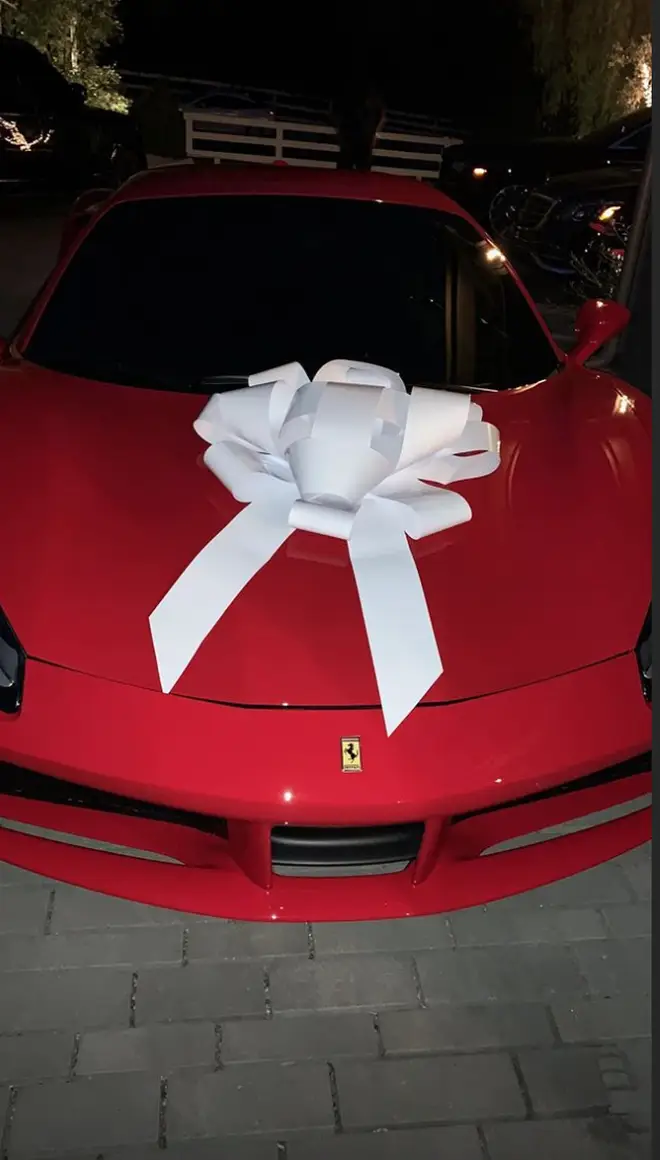 Kris Jenner's brand new Ferrari 488 from billionaire daughter, Kylie Jenner