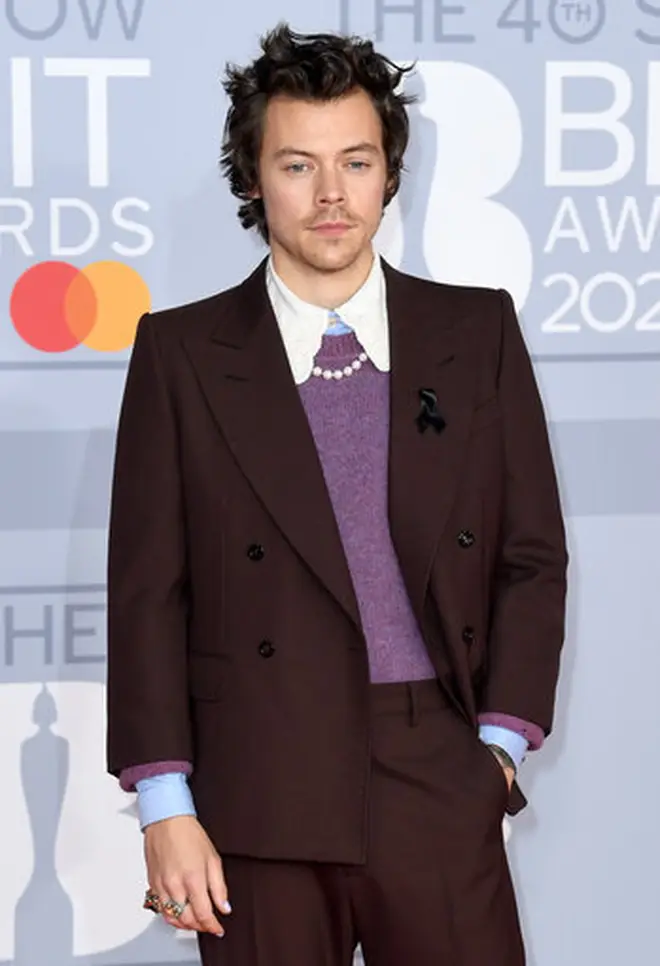 Harry Styles performed at the BRITs in 2020.
