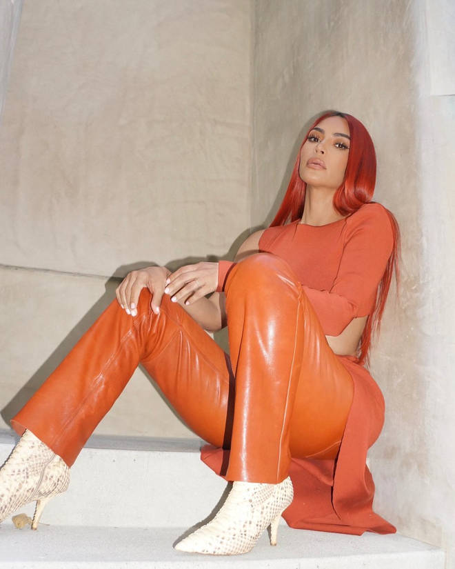 Kim Kardashian has previously experimented with red hair.