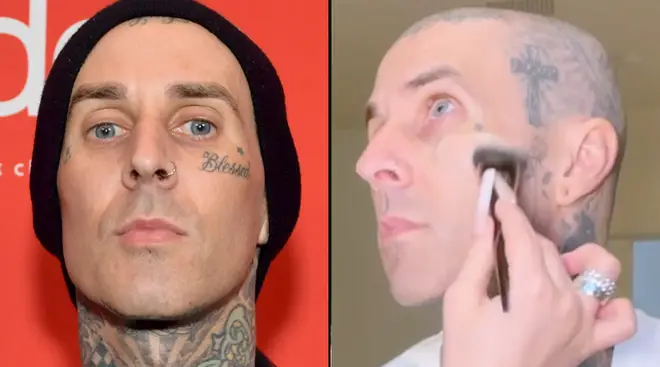 Travis Barker's daughter Alabama covers his face tattoos
