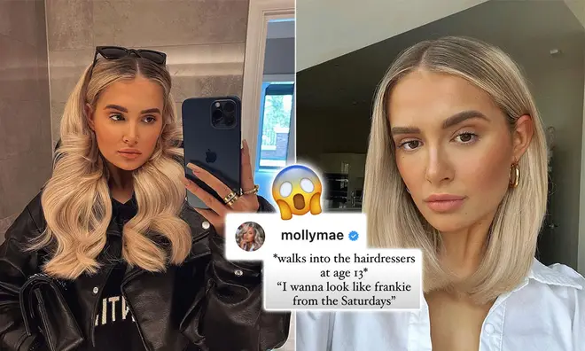 Molly-Mae Hague looked completely different in a throwback picture she uploaded on social media.