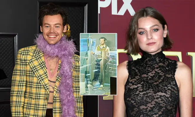 A first look at the recording for My Policeman starring Harry Styles and Emma Corrin has been shared.