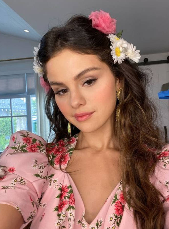 Selena Gomez wore the iconic floral dress for her 'De Una Vez' music video.