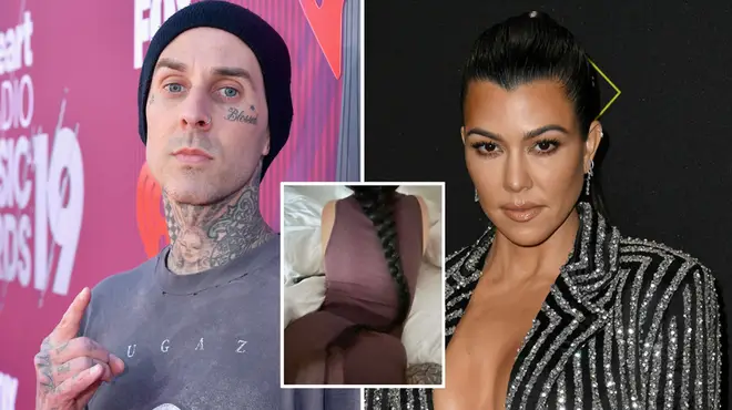 Kourtney Kardashian and boyfriend Travis Barker aren't shy of a PDA