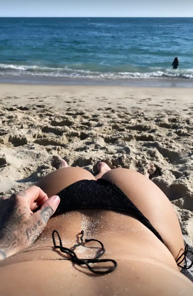 Travis Barker and Kourtney Kardashian celebrated her birthday at the beach