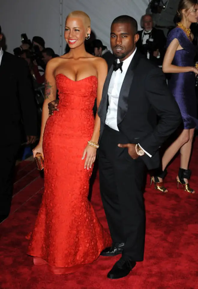 Kanye West famously dated Amber Rose for two years.