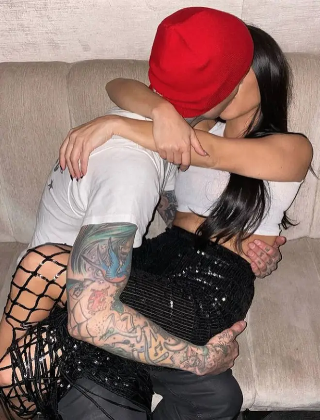 Kourtney Kardashian approved of Travis Barker's PDA birthday post.