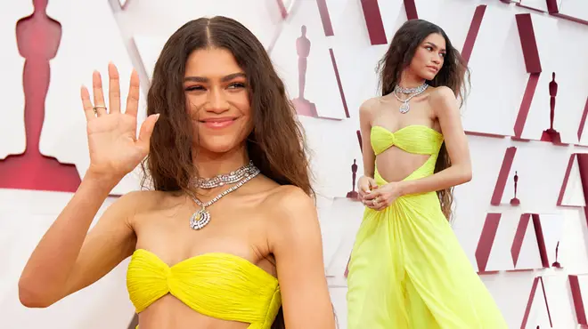 Zendaya wore a Valentino gown to the 2021 Oscars