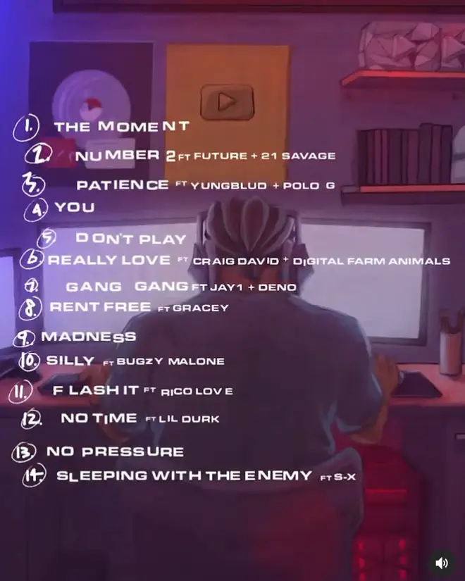 KSI's new album tracklist