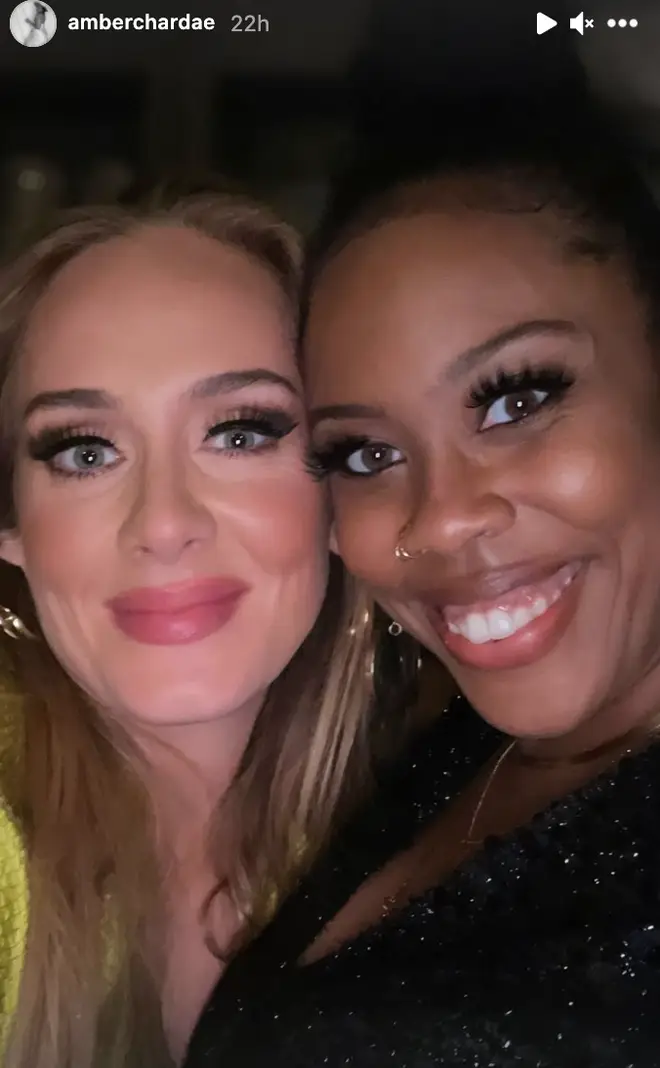 Adele posed for a picture with Amber Chardae
