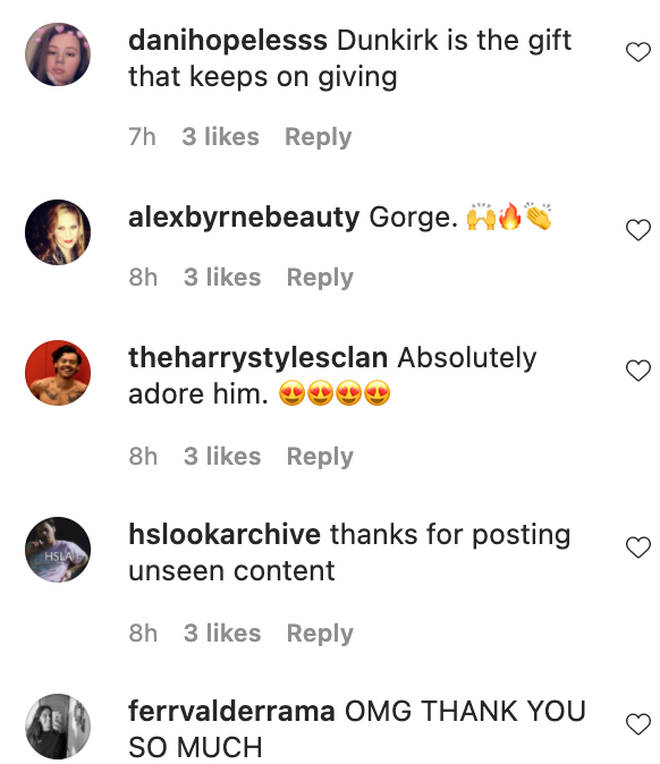 Harry Styles' fans were thankful for the unseen content.
