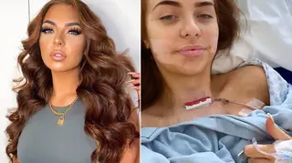 Demi Jones is recovering in hospital following her 'cancer scare'.