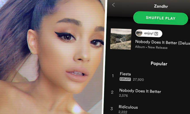 Ariana Grande's unreleased songs leaked under the name Zandhr