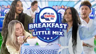 Little Mix took on Capital Breakfast with Roman Kemp in a Sport's Day