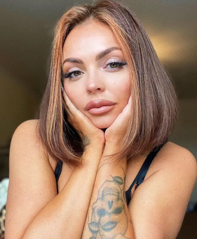 Jesy Nelson shared a glimpse of her first solo photo shoot.