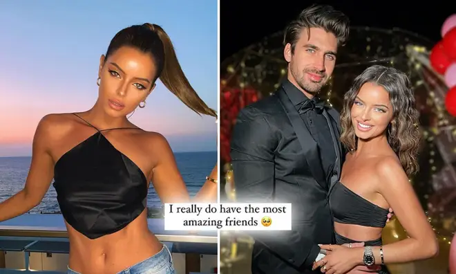 Maura Higgins is being comforted by her Love Island co-stars after splitting from Chris Taylor