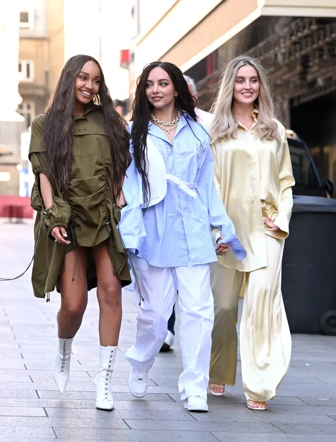 Little Mix's Perrie and Leigh-Anne kept their bumps hidden on their last group outing