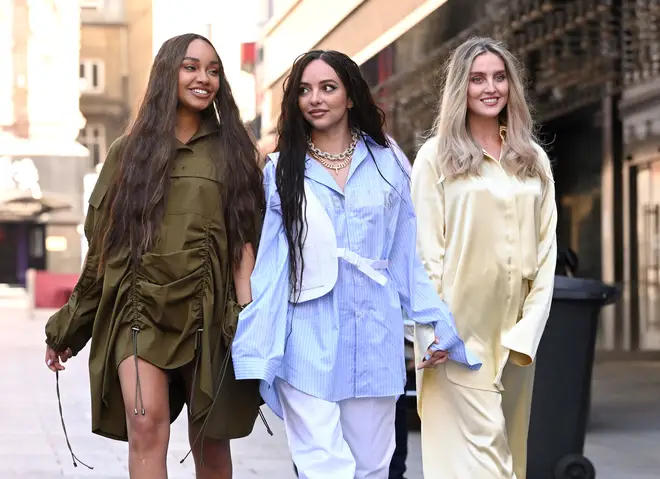 Little Mix wore baggy clothing to hide Perrie and Leigh-Anne's bumps.