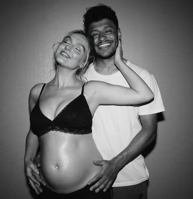 Perrie Edwards is pregnant with her first baby with Alex Oxlade-Chamberlain