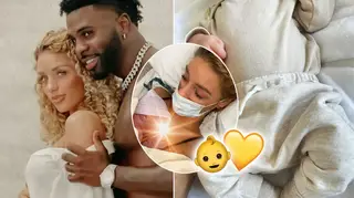 Jena Frumes and Jason Derulo announced the birth of their son.