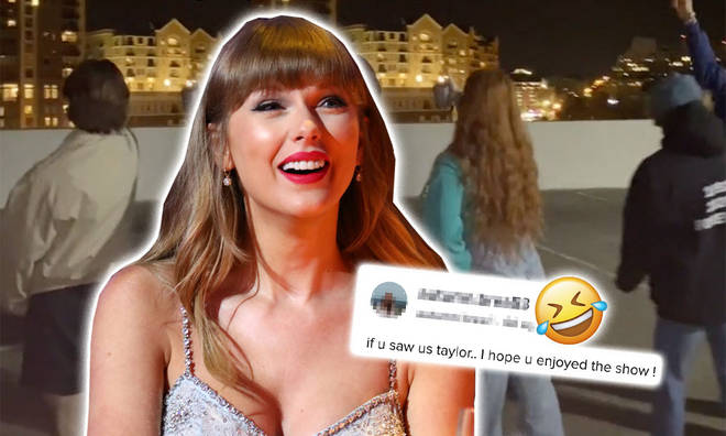 Taylor Swift fans gave her an extra AF performance after singing to her from a rooftop