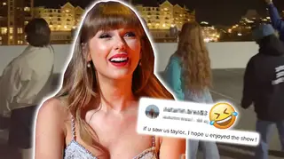 Taylor Swift fans gave her an extra AF performance after singing to her from a rooftop