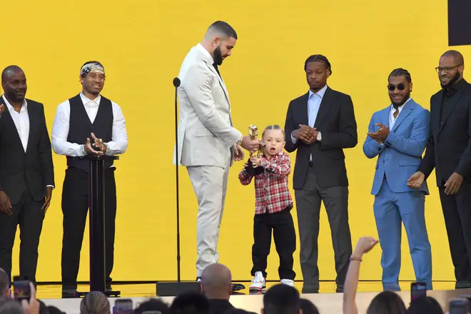 Drake dedicated his award to his son, Adonis