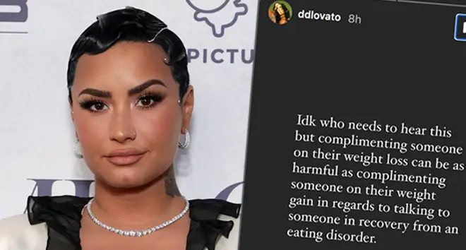 Demi Lovato says it&squot;s "harmful" to comment on other people&squot;s weight loss