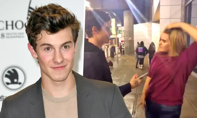 Shawn mendes was shocked by a fan snatching her wig in front of him