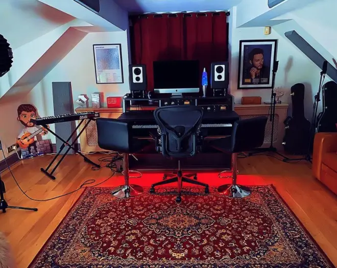 James Arthur built a studio in his mansion