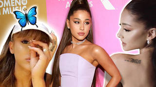 Ariana Grande has a number of body tattoos