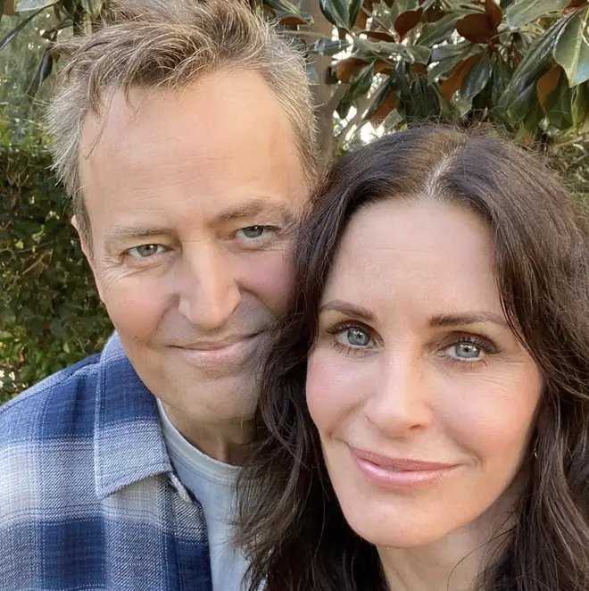 Courteney Cox and Matthew Perry are thought to be distant cousins