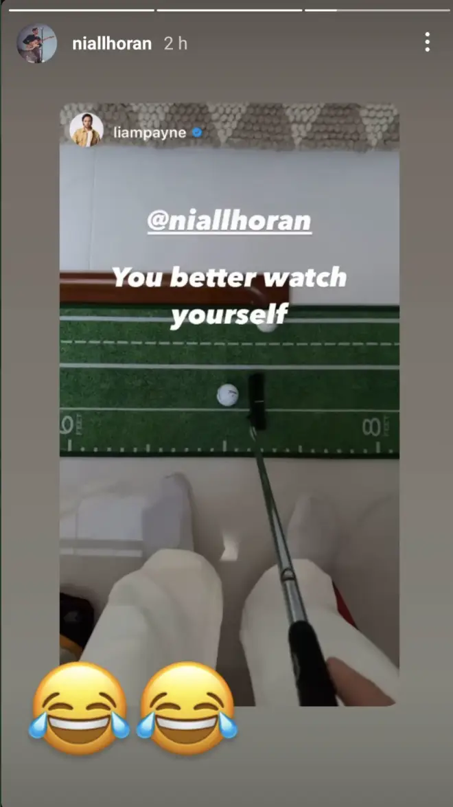 Niall Horan responded to Liam Payne's golfing post