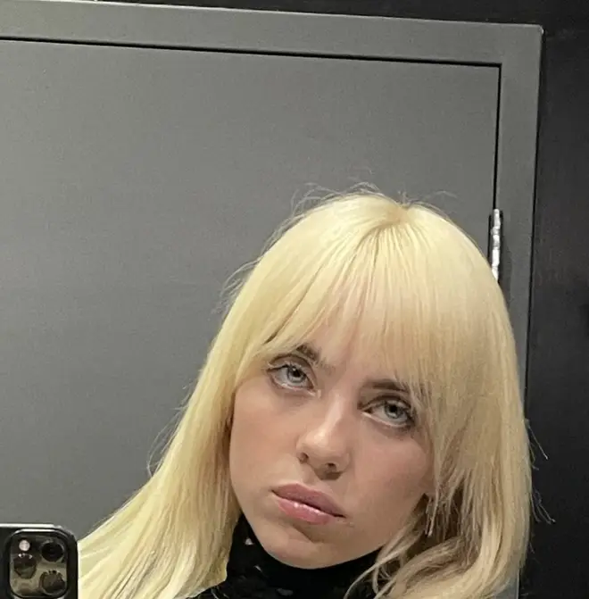 Billie Eilish dyed her hair bleach blonde in 2021
