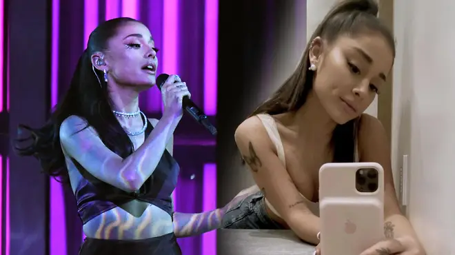 Ariana Grande's arm tattoos haven't been visible recently