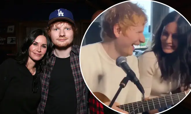 Courteney Cox and Ed Sheeran are close friends