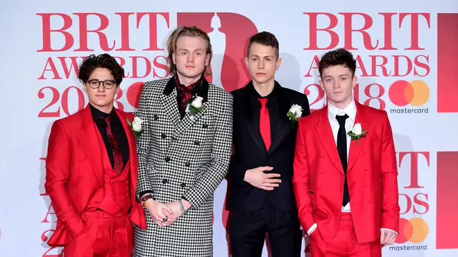 James McVey and The Vamps at the BRIT Awarda