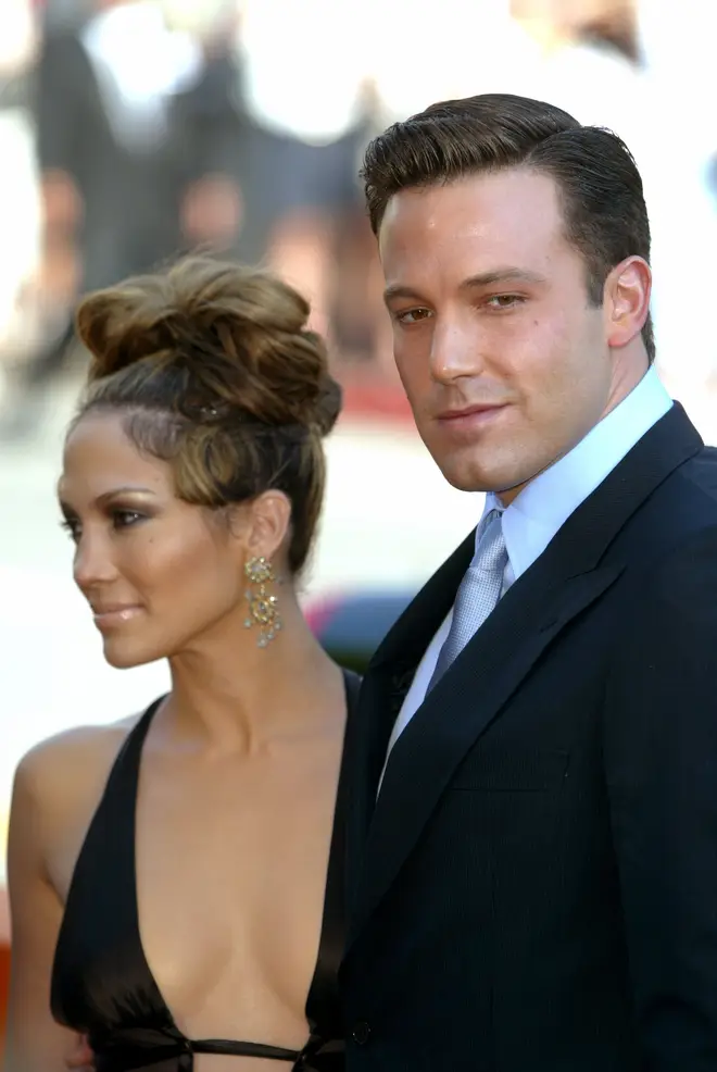 Ben Affleck and Jennifer Lopez at the premiere of their film, Gigli, in 2003