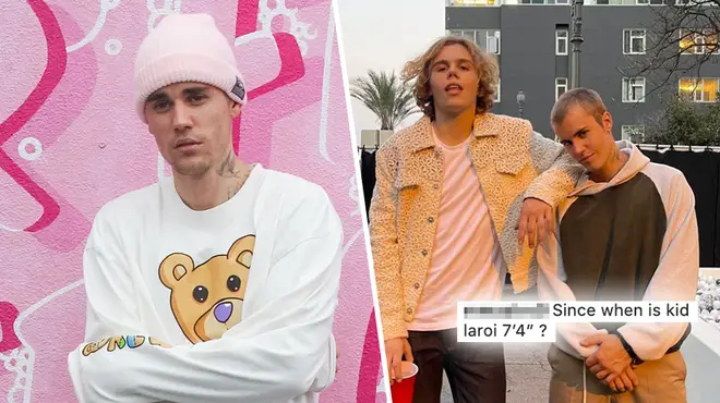 Justin Bieber and Kid Laroi's picture had fans questioning their height