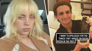 Billie Eilish's rumoured boyfriend has apologised for his offensive tweets