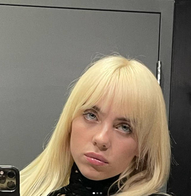 Billie Eilish is yet to reveal her chest tattoo