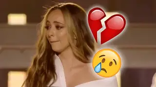 Jade Thirwall cries on stage with Little Mix
