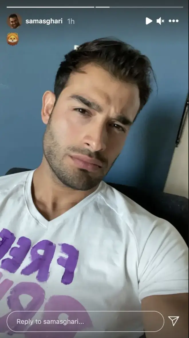 Sam Asghari sports a "Free Britney" top ahead of court date