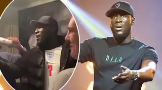 Stormzy went to an afterparty with football fans he met while watching the Euros 2020