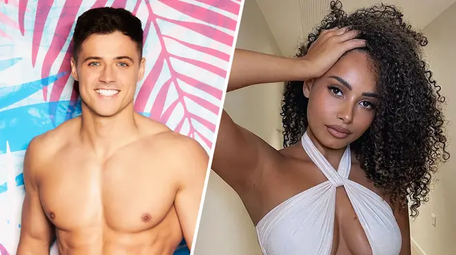 Amber Gill claimed her friend was getting to know Love Island's Brad McLelland