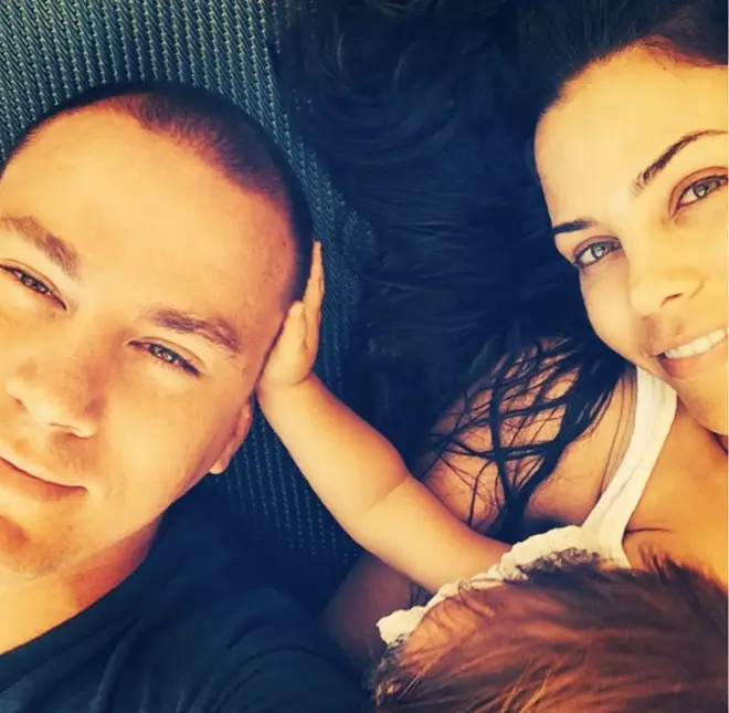 Channing Tatum and Jenna Dewan with their daughter, Everly.