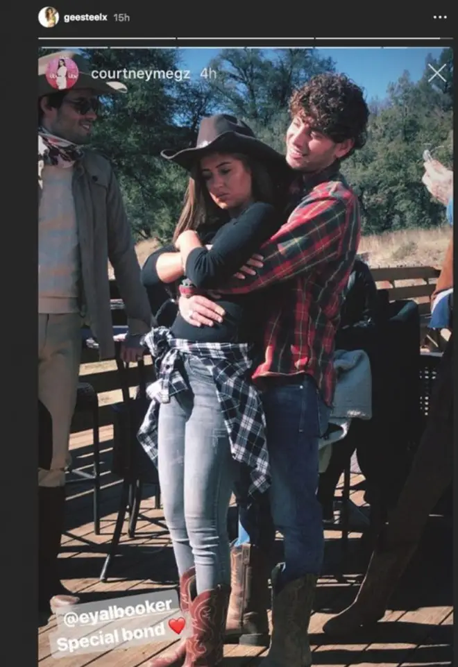 Eyal Booker and Georgia Steel getting close during filming of new show 'Celebs on the Ranch'