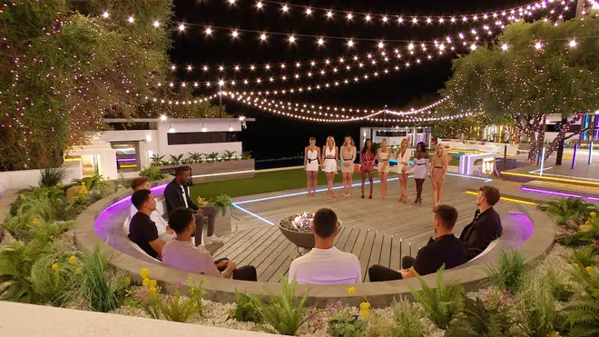 The Love Island cast gather round the fire pit for another recoupling